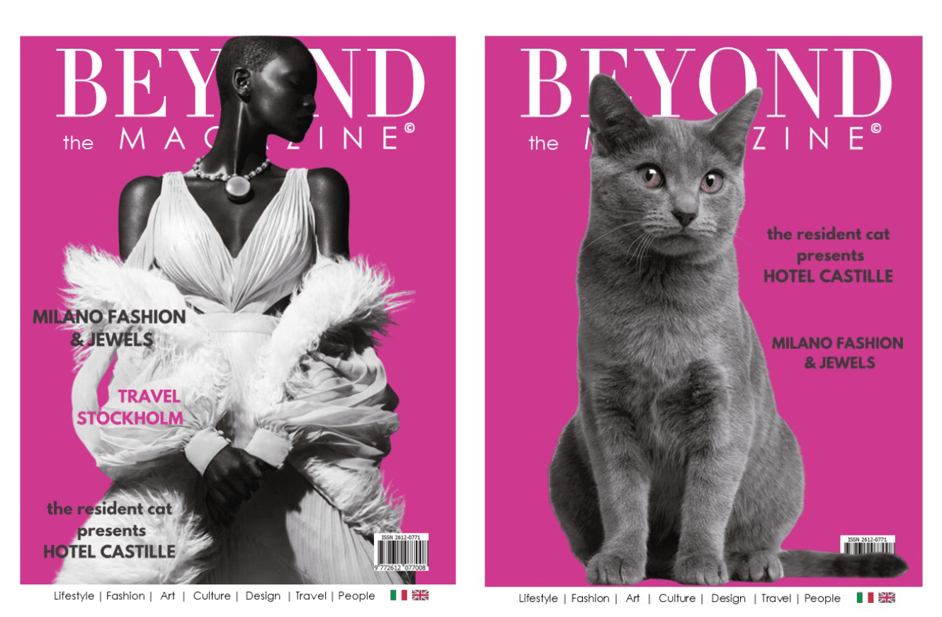 Cover e Back Cover di Beyond the Magazine speciale Milano Fashion & Jewels